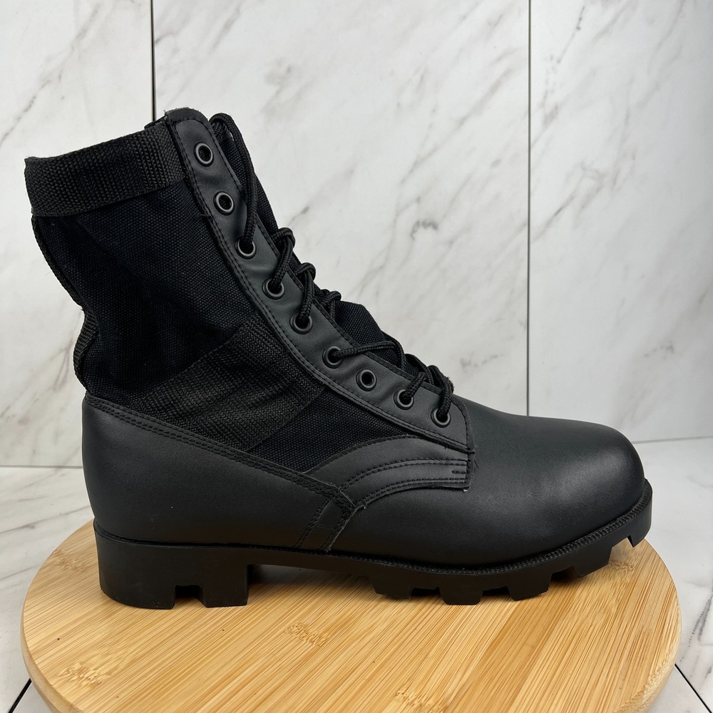 Rothco 5081 Mens Size 10 R Black Leather 8" Military Combat Jungle Boots
